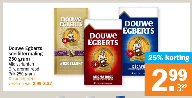 Douwe Egberts Koffie Folder Aanbieding Bij Albert Heijn Details