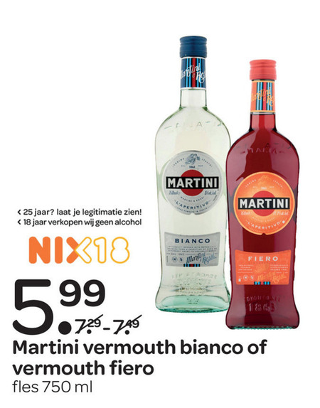 Martini   vermouth folder aanbieding bij  Spar - details