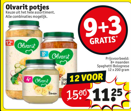 Olvarit   babyvoeding folder aanbieding bij  Kruidvat - details