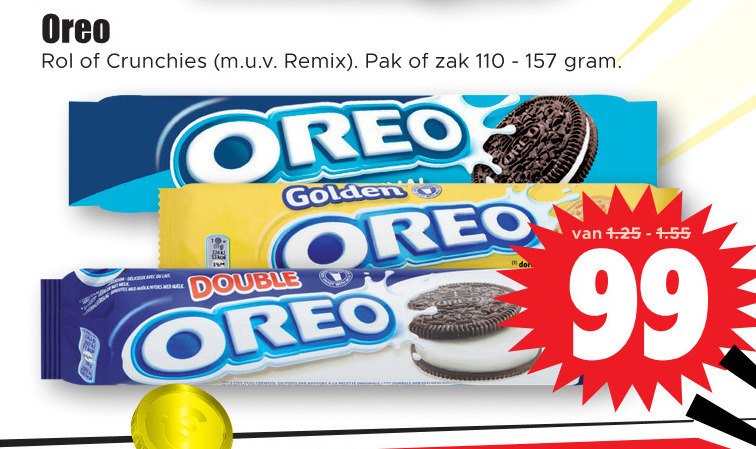 Oreo   biscuits folder aanbieding bij  Dirk - details