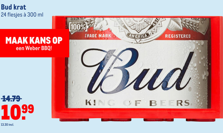 Bud   krat bier folder aanbieding bij  Makro - details