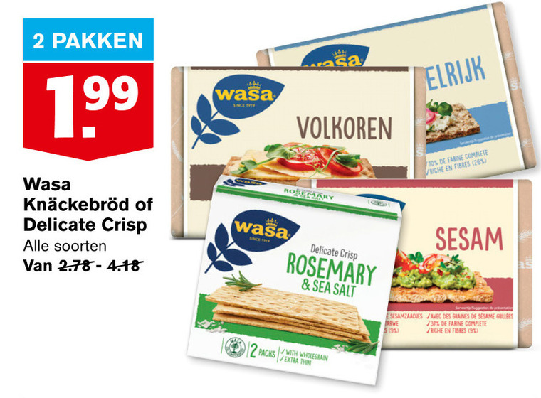 Wasa Knackebrod Folder Aanbieding Bij Hoogvliet Details