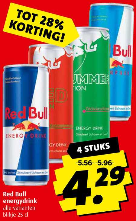 Red Bull   energiedrank folder aanbieding bij  Boni - details