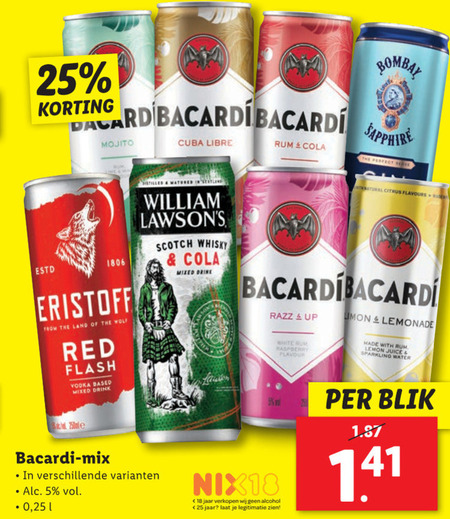 Bacardi   mixdrank folder aanbieding bij  Lidl - details