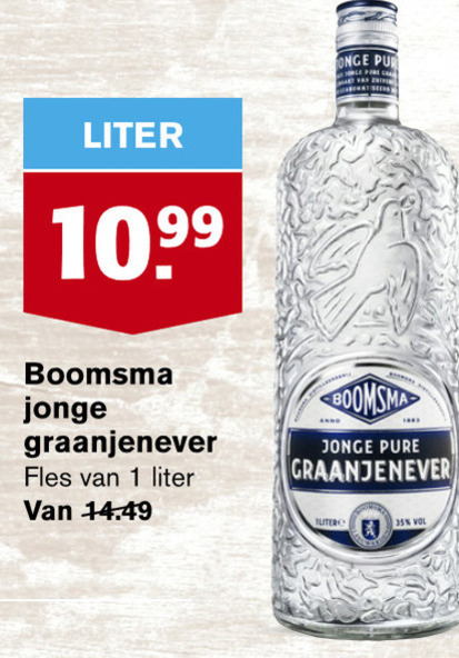 Boomsma   jenever folder aanbieding bij  Hoogvliet - details