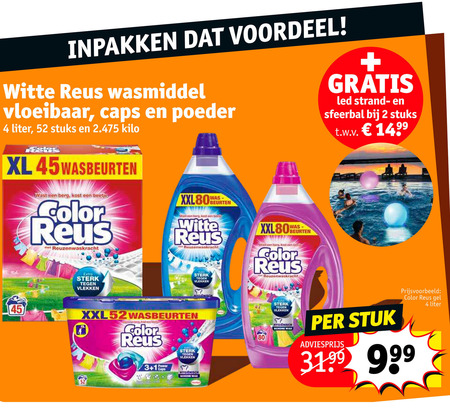 Witte Reus   wasmiddel folder aanbieding bij  Kruidvat - details