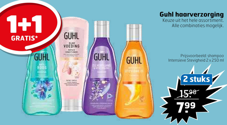 Guhl   shampoo, conditioner folder aanbieding bij  Trekpleister - details