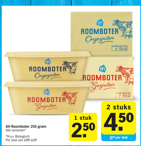 Albert Heijn Huismerk   roomboter folder aanbieding bij  Albert Heijn - details