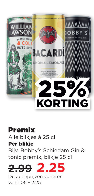 William Lawsons   mixdrank folder aanbieding bij  Plus - details