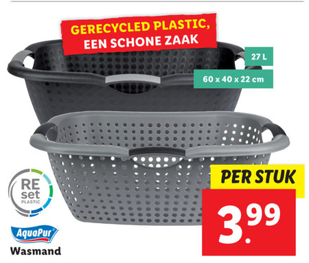 Bedoel Verwarren hervorming AquaPur wasmand folder aanbieding bij Lidl - details