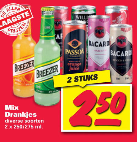 Bacardi   mixdrank folder aanbieding bij  Nettorama - details