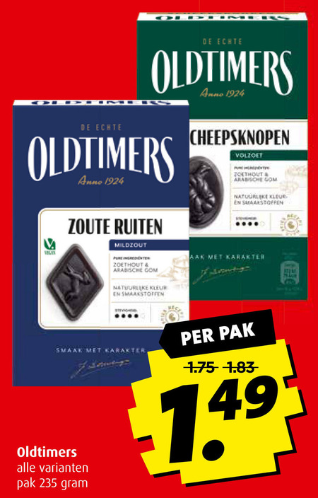 Oldtimers drop folder aanbieding bij Boni - details