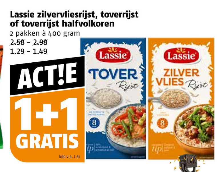 Lassie   rijst folder aanbieding bij  Poiesz - details