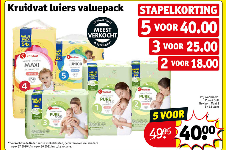 Blaast op Pikken In de genade van luierbroekjes, luiers folder aanbieding bij Kruidvat - details