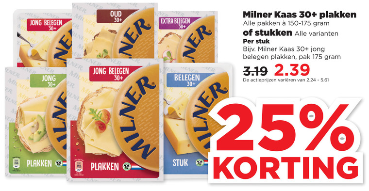 Milner Kaasplakken, Kaas Folder Aanbieding Bij Plus - Details