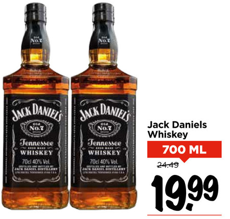 Jack Daniels   whisky folder aanbieding bij  Vomar - details