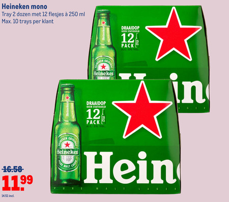 Heineken   flesje bier folder aanbieding bij  Makro - details