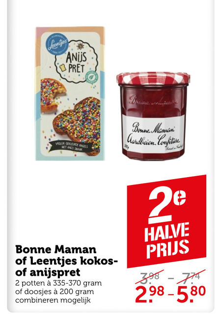 Bonne Maman jam folder aanbieding bij Coop - details