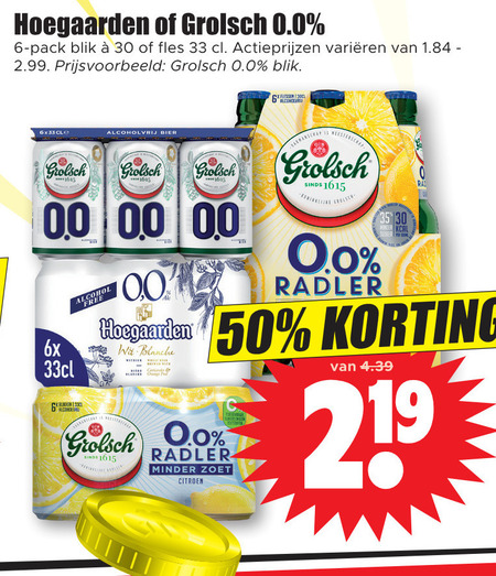 Hoegaarden Radler Bier, Alcoholvrij Bier Folder Aanbieding Bij Dirk ...