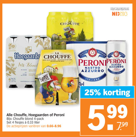 Hoegaarden   speciaalbier folder aanbieding bij  Albert Heijn - details