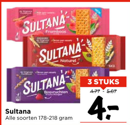 Sultana   fruitbiscuit folder aanbieding bij  Vomar - details