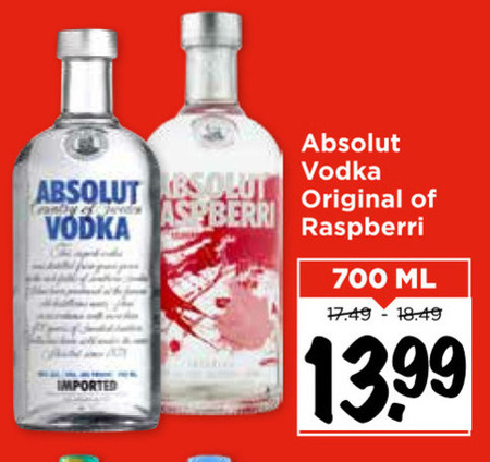 Absolut   wodka folder aanbieding bij  Vomar - details