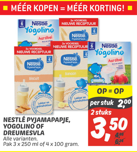 Nestle   babyvoeding folder aanbieding bij  Dekamarkt - details