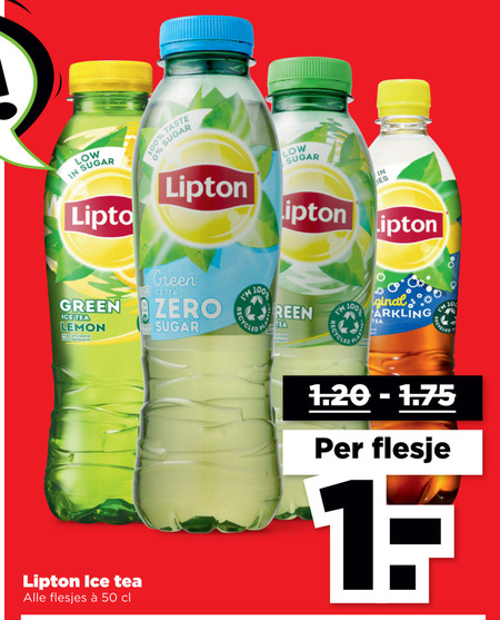 Lipton   ice tea folder aanbieding bij  Plus - details