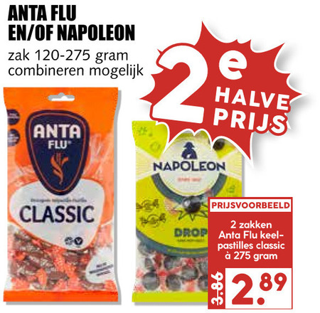 Anta Flu   snoep folder aanbieding bij  MCD Supermarkt Basis - details