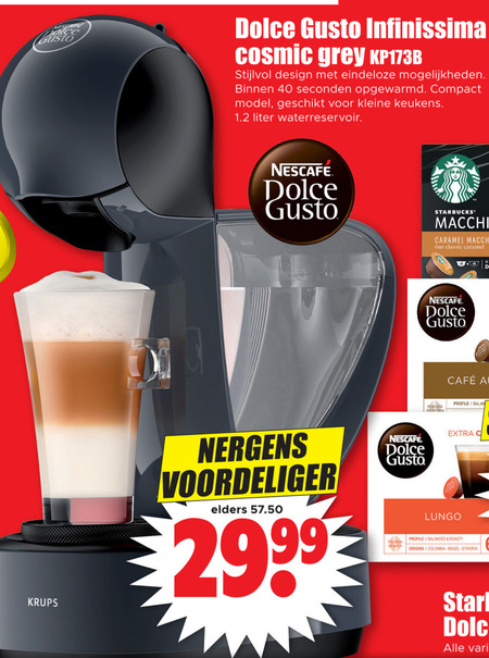 Krups   dolce gusto apparaat folder aanbieding bij  Dirk - details