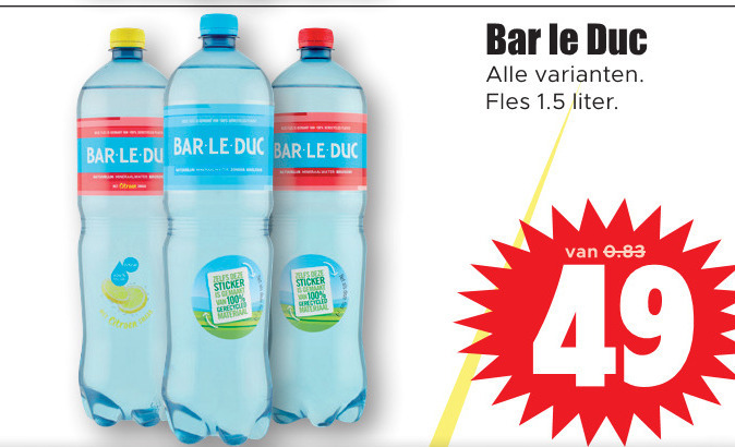 Bar le Duc   fruitdrank folder aanbieding bij  Dirk - details