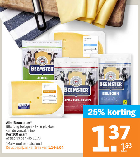 Beemster Kaasplakken, Kaas Folder Aanbieding Bij Albert Heijn - Details