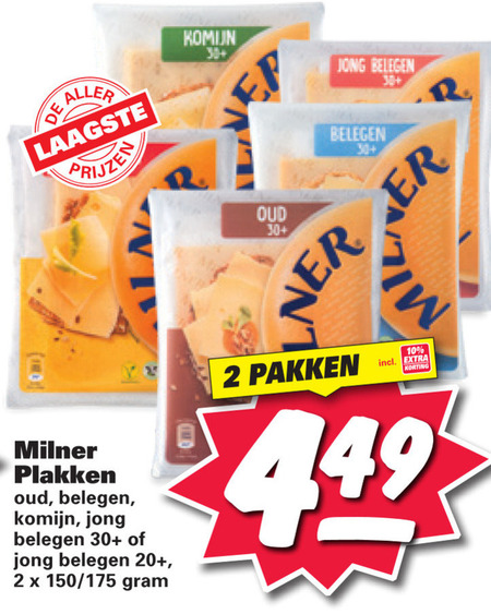 Milner Kaasplakken Folder Aanbieding Bij Nettorama - Details