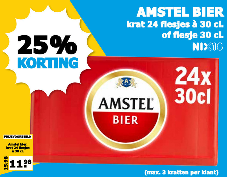 Amstel   krat bier folder aanbieding bij  Boons Markt - details