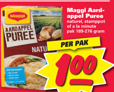 Maggi   aardappelpuree folder aanbieding bij  Nettorama - details