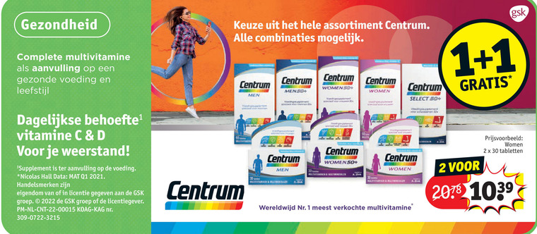 Centrum   multivitaminen folder aanbieding bij  Kruidvat - details