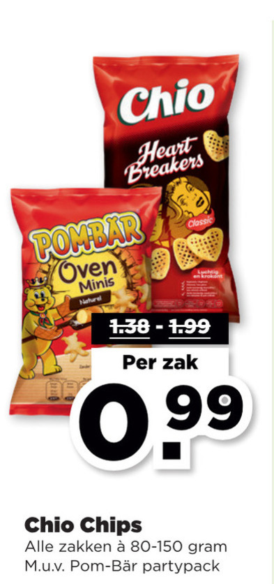 Chio   chips folder aanbieding bij  Plus - details