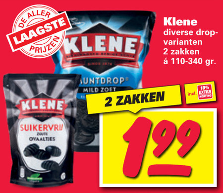 Klene   drop folder aanbieding bij  Nettorama - details