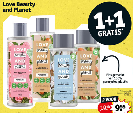 Durven methaan projector Love beauty and planet shampoo folder aanbieding bij Kruidvat - details