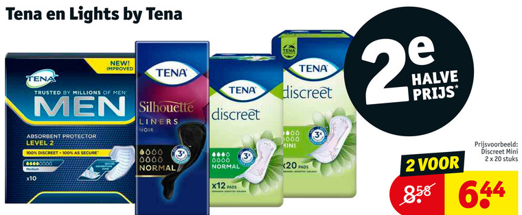 Tena Lady folder aanbieding bij Kruidvat - details