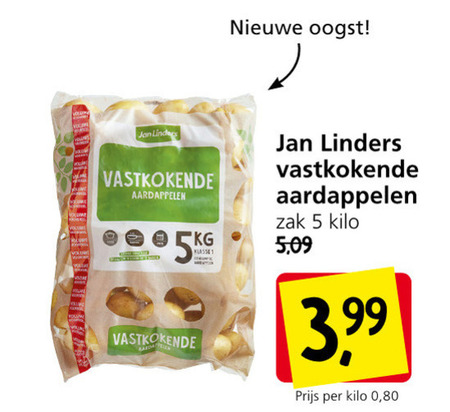 aardappelen folder aanbieding bij Jan Linders - details