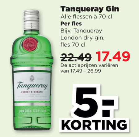 Tanqueray Gin Folder Aanbieding Bij Plus Details