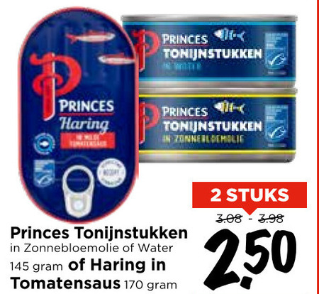 Princes   haring, tonijn in blik folder aanbieding bij  Vomar - details