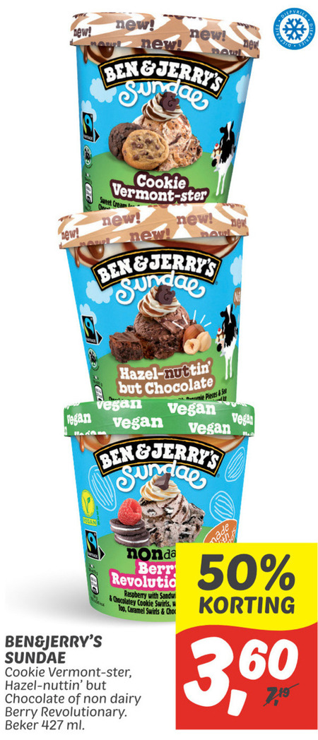 Ben And Jerrys Ijsspecialiteit Folder Aanbieding Bij Dekamarkt Details