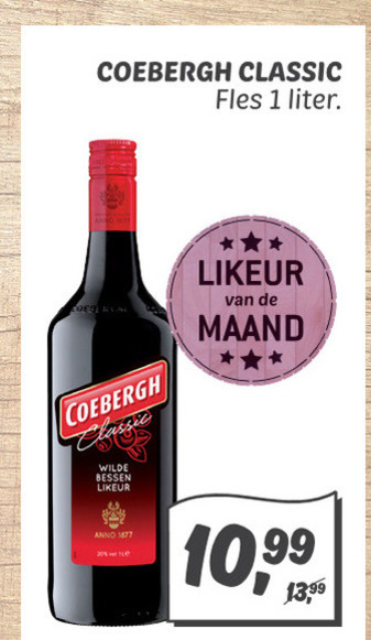 Coebergh   bessenjenever folder aanbieding bij  Dekamarkt - details