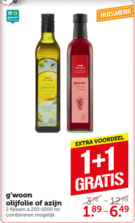 Gwoon   balsamicoazijn, olijfolie folder aanbieding bij  Coop - details