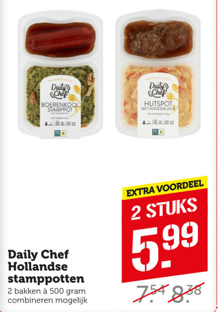 Daily Chef   stamppot  folder aanbieding bij  Coop - details