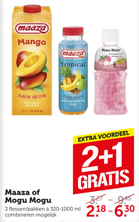 Maaza   fruitdrank folder aanbieding bij  Coop - details