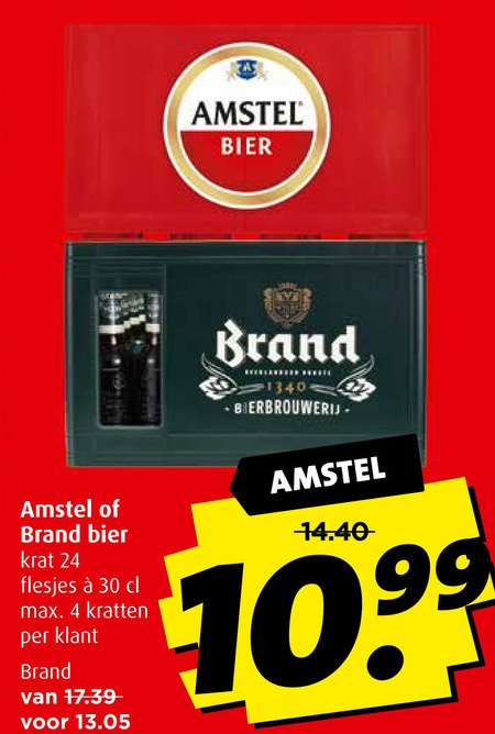 Amstel   krat bier folder aanbieding bij  Boni - details