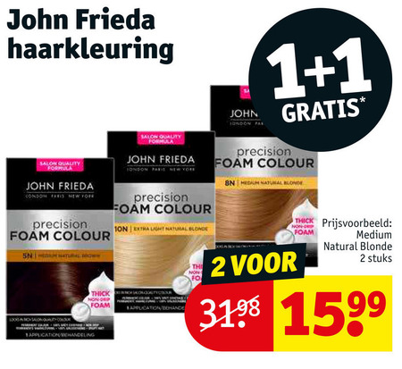 bijnaam Tandheelkundig Wakker worden John Frieda haarkleuring folder aanbieding bij Kruidvat - details